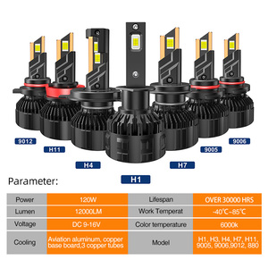 स्फिडा v18 120w 6000k उच्च शक्ति वाले हेडलाइट बल्ब h4 कस्टम पैकेजिंग 12 वी सार्वभौमिक फिटमेंट कार हेडलाइट - Product Image 2