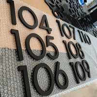 Numéros d'adresse de maison flottante modernes personnalisés, numéros de porte en acrylique découpés au laser, numéros d'adresse de maison en métal pour l'extérieur