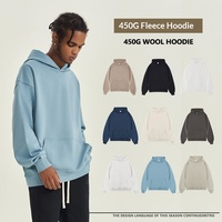 Sudadera con Capucha Unisex Extra Grande de Felpa Circular Cepillada de 450G, Nueva Colección de Otoño de Fábrica OEM, con Estampado 3D Personalizado