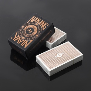 Harga Murah kustom cetak 280 Gsm biru inti kertas kartu Poker Promosi 4 warna bermain kartu Set dengan Logo - Product Image 5
