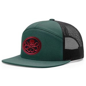 Gorra de béisbol con logotipo bordado personalizado al por mayor de fábrica, gorras de camionero con bordado de animales de malla de 5 paneles - Product Image 5