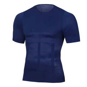 Camisetas Moldeadoras de Cuerpo para Hombre al por Mayor, Elásticas, Ajustadas, de Manga Corta, para Fitness, Ropa Interior Reductora y Moldeadora de Abdomen y Busto - Product Image 6