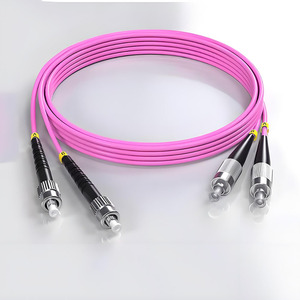 <span class=keywords><strong>Cable</strong></span> <span class=keywords><strong>de</strong></span> Fibra Óptica FC/UPC-ST/UPC Macho-Macho OM4 MM Multimodo Dúplex 50/125 FTTH 40Gbps Rosa para Televisión por <span class=keywords><strong>Cable</strong></span> - Product Image 4
