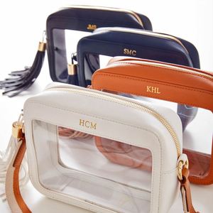 Custom <b>Game</b> Day Clear Vinyl Crossbody Bag Women Tassel Gold Hardware Zipper Waterproof Spring Summer Sport Compatible Messenger - Product Image 2