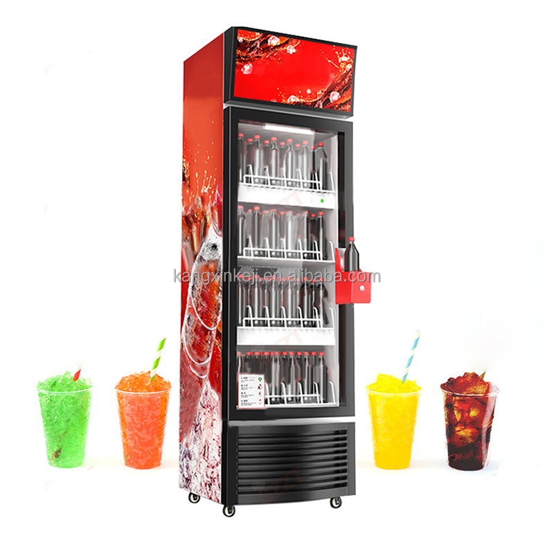 コンプレッサー急速冷却飲料ディスプレイ冷蔵庫シングルガラス