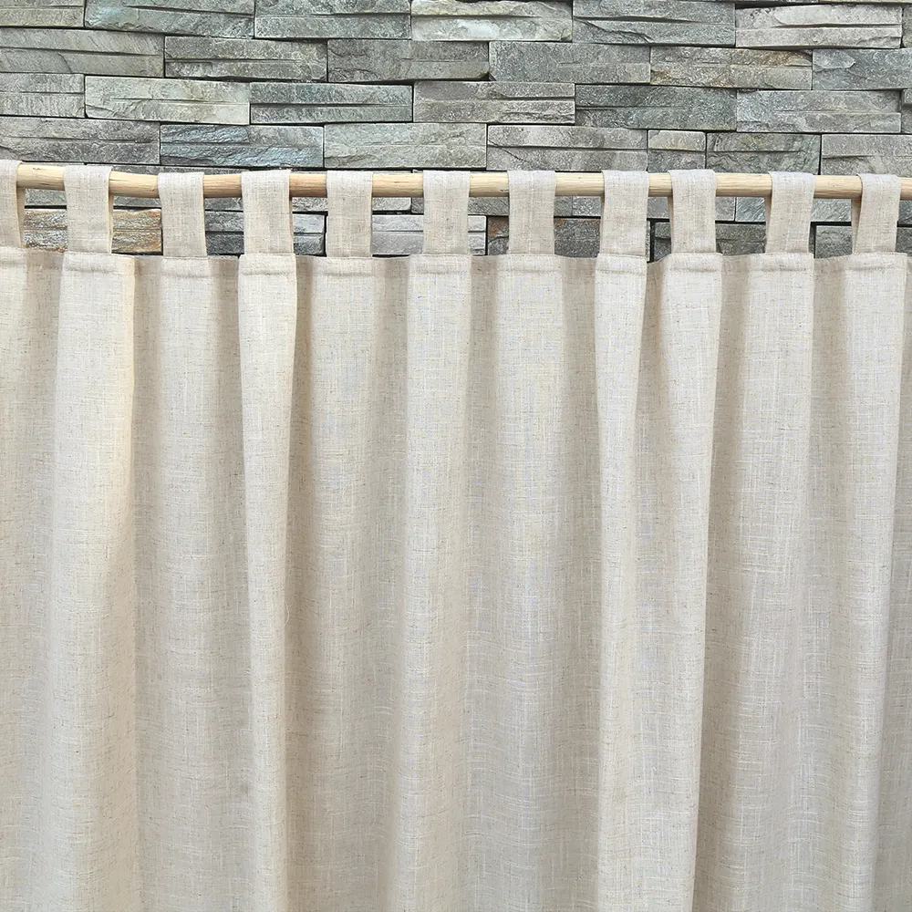 Door Curtain Natural Linen Fabric Doorway Partition Screen Japanese Nordic Decorative Curtains Home Tie Top 1 Piece