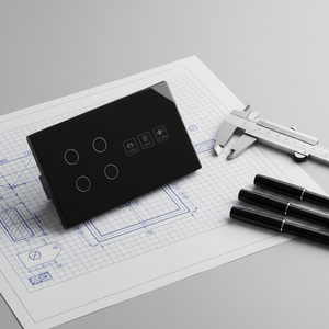 Topshine Tuya Zigbee APP Remote <strong>Control</strong> 4 Gang <strong>Light</strong> and Curtain Touch Switch Work With <strong>Alexa</strong> and Google Home for Voice <strong>Control</strong> - Product Image 3