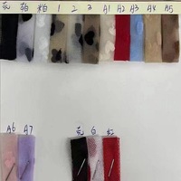 Petit Coeur Rouge Tissu Flocage Tulle Tissu Spandex Tulle Tissu Floqué Coeur Maille pour Filles Robe