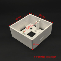Minco – boîte de montage sombre, matériau plus épais, 86, panneau d'interrupteur domestique, Thermostat, support mural, Cassette Standard International