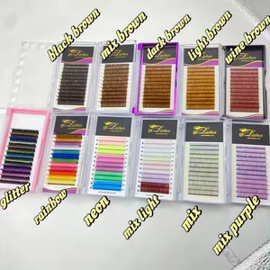 ส่วนบุคคลสีน้ําตาลแคชเมียร์ขนตาขยายปริมาตรถาด 0.05/0.07 กาแฟสีน้ําตาลขนตาถาดฉลากส่วนตัวขนตามิงค์ต่อขนตา - Product Image 4