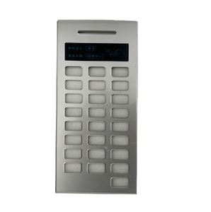 Panneau de porte d'interphone de bâtiment, panneau frontal PC ABS avec acier inoxydable brossé, compatible avec la plupart des définitions de câblage de marque OEM - Product Image 2