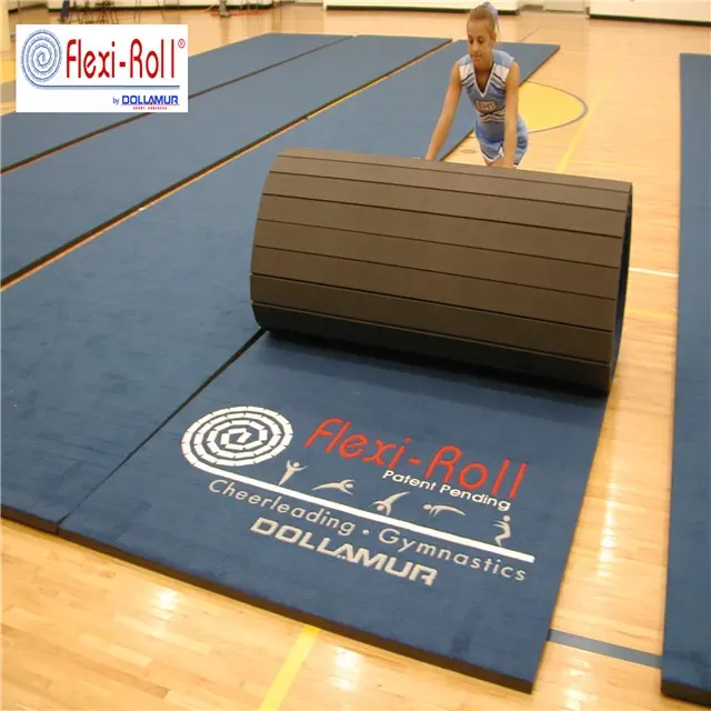 Dollamur Flexi-Roll antibatterico a prova di acqua tappetino da ginnastica artistico di alta qualità Super resilienza tappetino da Cheerleading