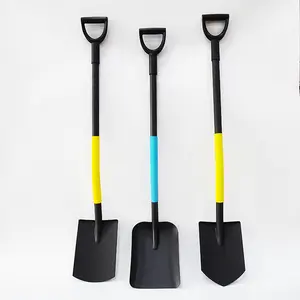 Guinea Market Round Point D Handle Shove with Steel Handle Hand Tool Carbon Steel Shovel