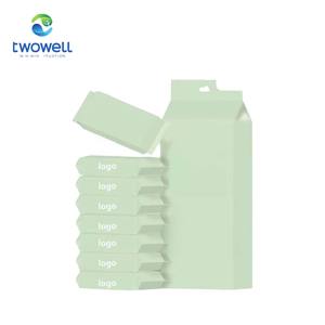 Индивидуальные мини-Упаковочные портативные индивидуально Смываемые бамбуковые влажные салфетки детские салфетки - Product Image 1