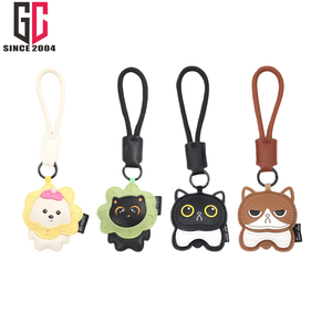 12 ans d'usine personnalisé créatif mignon Animal lettre mot PU cuir porte-clés - Product Image 2