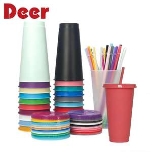 Gobelet à café réutilisable en PP de 24 oz avec couvercle - Impression de logo personnalisable - Product Image 1