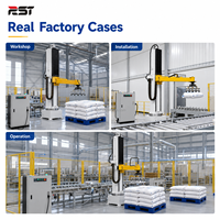 Machine de palettisation automatique à colonne, robot rotatif pour palettisation de sacs et de cartons, 200-400 sacs/h, 220V/380V, pour ciment et aliments pour animaux