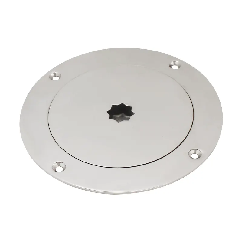 Yanyu 316 stainless steel marine hardware Boat Deck Cover Hatch Deck Plate Access & Lid Round Deck Plate Non-Slip RV