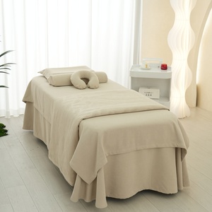 Hot bán massage tuina Spa Duvet cover <span class=keywords><strong>3D</strong></span> Lá Jacquard Quilting bộ đồ giường bộ cho Thẩm mỹ viện - Product Image 6