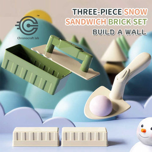 子供用屋外冬プラスチック雪レンガメーカーセット3個ツールキット子供用ビーチサンドおもちゃ子供用雪金型おもちゃ - Product Image 2