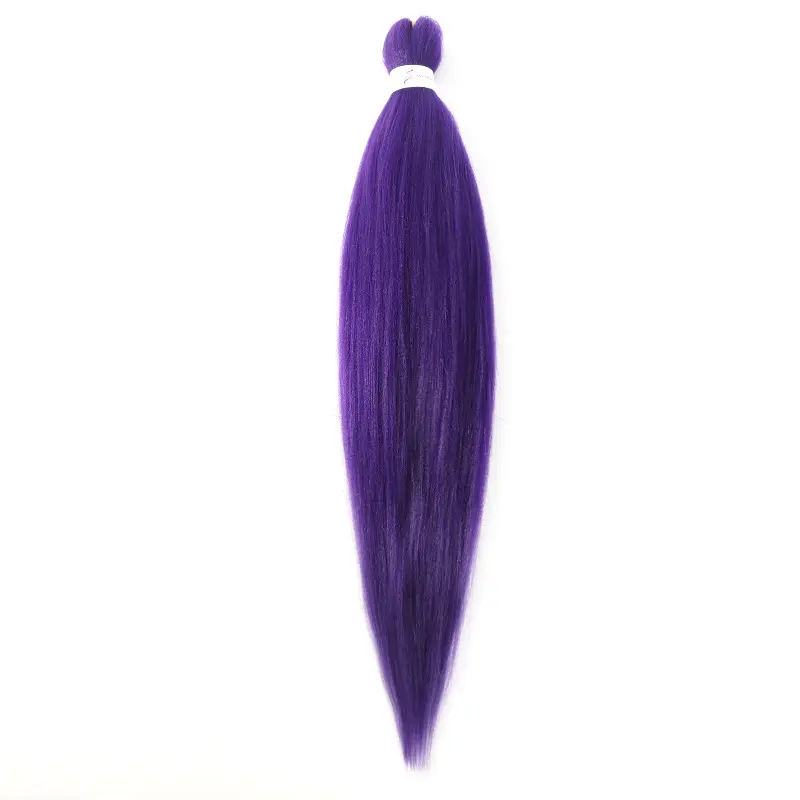 Hot Sale 3pcs/pack 26inch Lower Temperature Fiber Pre Stretched Easy Braiding Hair For Hair Extension