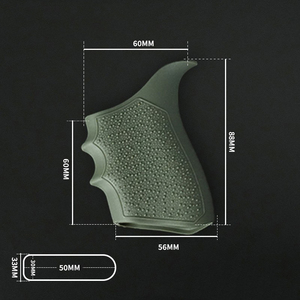 Housse de poignée en caoutchouc tactique pour la chasse, universelle, antidérapante, accessoire pour holster - Product Image 3