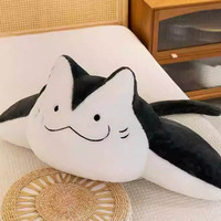 Jouet en peluche poisson Ray créatif fabriqué par le fabricant pour canapé Ins chambre dortoir bon coussin baie vitrée décoration