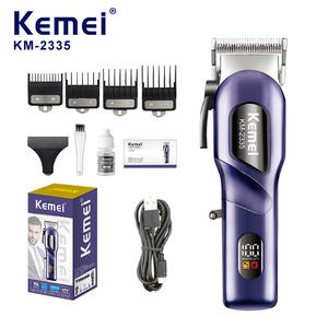 Kemei Electric <b>Hair</b> <b>Clipper</b> Km-2335 Digital Display Professional Salon Trimming <b>Clipper</b> With Strong Power And 7000-9000rpm - Product Image 3
