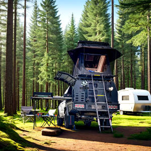 Auvent de camping-car de lit de camionnette en aluminium léger universel 4X4 avec jambes réglables - Product Image 1