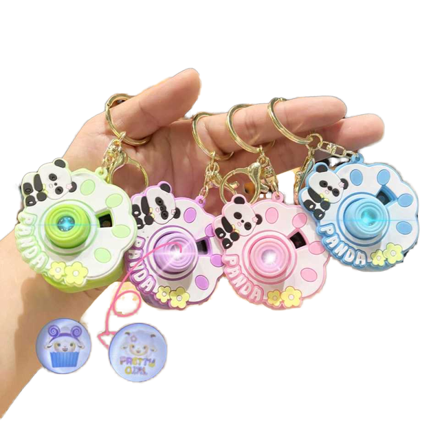 New Arrival Cute Cartoon Mini Projection Camera Keychain Kids Camera Projector Keychain