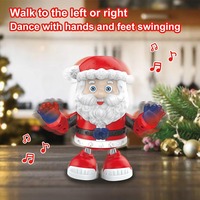 Best-seller Électrique Danse Père Noël Jouet pour Enfants Glowing Music Swinging Robot Cadeau de Noël