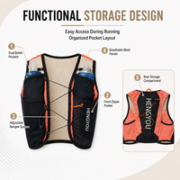 Gilet de course à pied personnalisable et respirant pour femme, avec poche d'hydratation réglable, idéal pour l'ultra-marathon, le jogging et le cyclisme