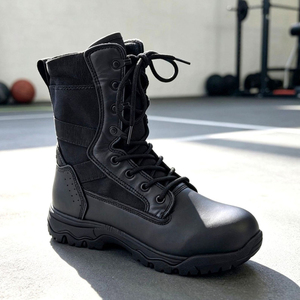 Botas Tácticas Negras DSF945 para Hombre, Botas de Estilo Exterior con Cordones y Caña Alta, ODM - Product Image 6