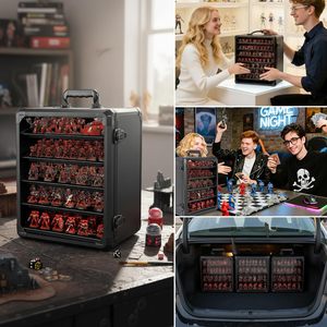 Boîte de rangement miniature robuste anti-odeur 17x13.7x15.2 pouces grande capacité portable pour Warhammer 40K avec cadre en alliage d'<span class=keywords><strong>aluminium</strong></span> - Product Image 5