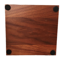 Ensemble de sous-verres en bois de décor de table basse en bois épais de noyer