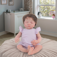 Poupée Reborn de 18 pouces pour filles, en vinyle souple, jouet éducatif pour bébé, cadeau pour nouveau-né