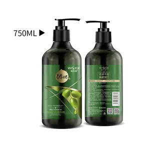 Sampo minyak zaitun label pribadi untuk rambut 750ml dengan harga rendah pabrik