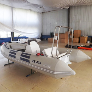 Câu cá cứng nhắc <span class=keywords><strong>Inflatable</strong></span> thuyền với sợi thủy tinh dưới PVC hull chất liệu cho chèo thuyền cuộc phiêu lưu - Product Image 1