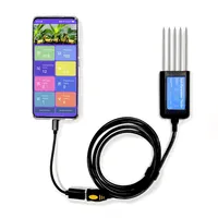 Capteur de sol agricole USB intégré pour la mesure de la température, de l'humidité, de l'EC, du NPK et du pH - Chine