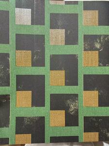 Papel Tapiz Geométrico en Forma de L, Sin Tejido, Mosaico Marrón y Negro de Lujo, Transpirable y Duradero, para Sala de Estar/Hotel - Product Image 4