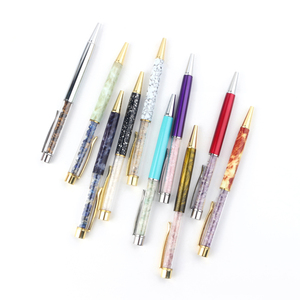 Chuse Crystal Gravels Ball <b>Pens</b> Healing Crystal <b>Pen</b> with Tiny Gemstone Chips - Product Image 5