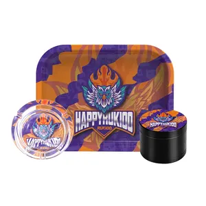 Ensemble cadeau d'accessoires pour fumeurs Ensemble de plateau roulant pour machine à rouler Ensemble de kit pour fumeurs 4 en 1 - Product Image 2