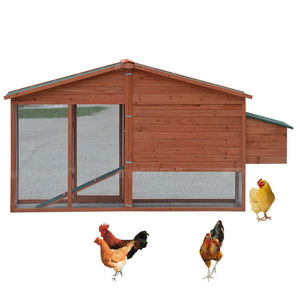 2024 lujo personalizado gallinero grande madera sostenible Metal granja al aire libre jaula botón a presión puesta de huevos Casa de mascotas OEM - Product Image 4