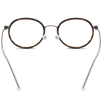Monture de lunettes Borregls B en titane pour femmes, lunettes de vue de marque de créateur pour hommes, nouvelle collection 2025, monture optique coréenne ronde sans vis 17512