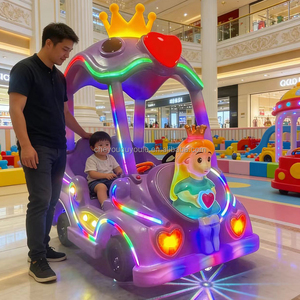 Auto Elettrica per Bambini con Luci LED, Attrezzatura per Divertimento Genitore-Figlio per Centri Commerciali, Auto Galleggiante a Forma di Corona, Amore e Principessa - Product Image 2