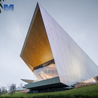 Panneau de mur-rideau extérieur de villa en métal perforé, moderne et personnalisé, imperméable et durable, revêtement en aluminium