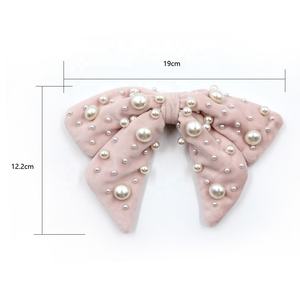 Luyunq — pinces à cheveux en Zircon et perles pour femme, Barrettes, luxe, personnalisées, gros nœud, solide scintillant - Product Image 2