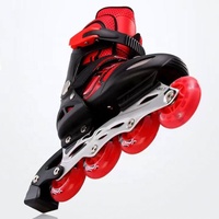 Prix d'usine PU light up 4 roues patins à roues alignées pas cher patins réglables enfants adultes patins à roulettes pour sports de plein air hommes femmes