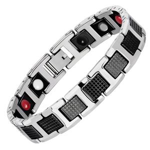 Bracelet magnétique énergétique professionnel de haute qualité, prix d'usine <span class=keywords><strong>pas</strong></span> <span class=keywords><strong>cher</strong></span>, <span class=keywords><strong>pas</strong></span> de minimum, classique en acier inoxydable pour enfants - Product Image 2