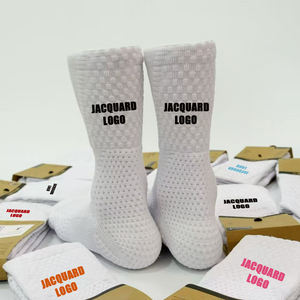 Chaussettes de sport pour hommes KTS151, fabriquées sur commande par l'usine OEM, logo tricoté personnalisé, haute performance, sans MOQ, fond épais en tissu éponge, Elite, Coolmax, pour le basketball - Product Image 2